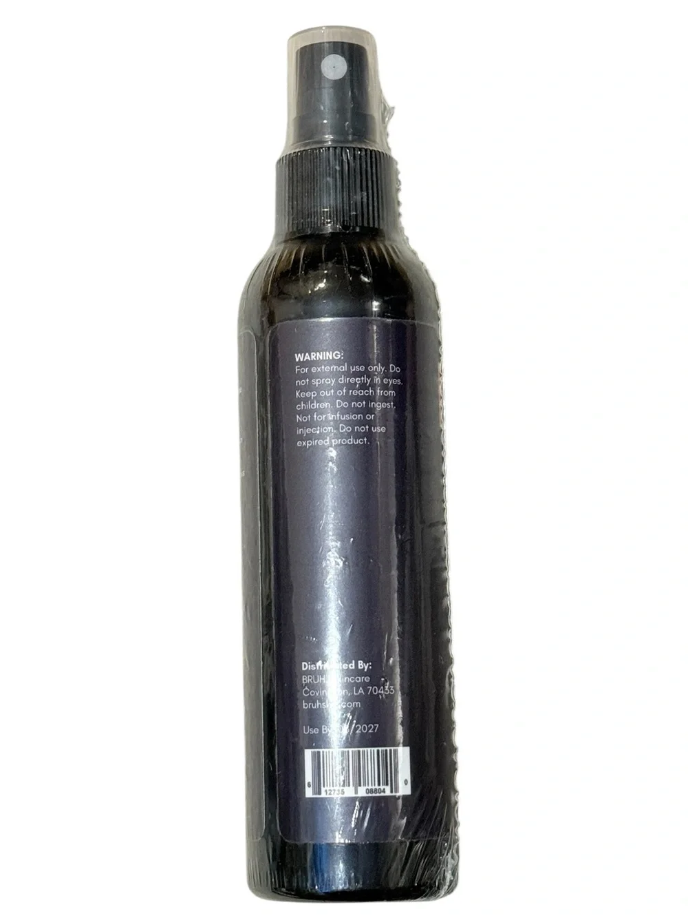 NWT - BRUH Skincare Recovery Mist Hypochlorous Acid Spray 4 oz Black
